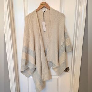 Open Front Poncho Cardigan